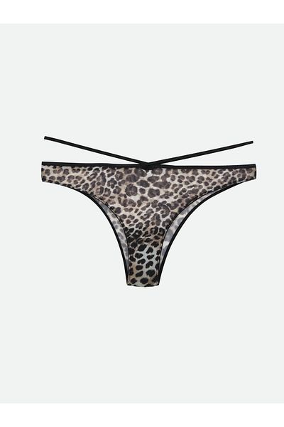 LC Waikiki Chiloți brazilian fancy cu imprimeu leopard