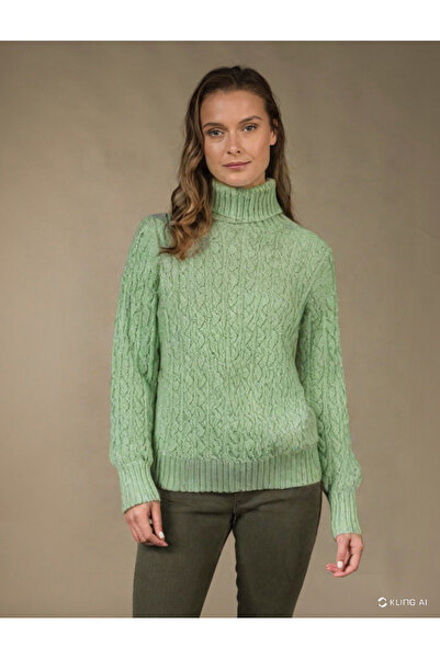 Pulltonic Kaşmir Yün Boğazlı Kadın Kazak