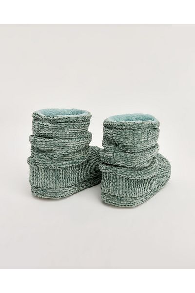 Chirpy Lily - Knitted Patterned Women's Slippers