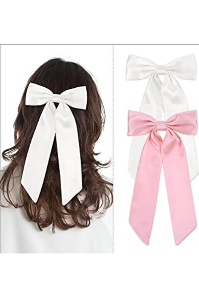 LO ADORO Panglică din satin pentru femei, 2 bucăți, cu cataramă și accesorii pentru mireasă