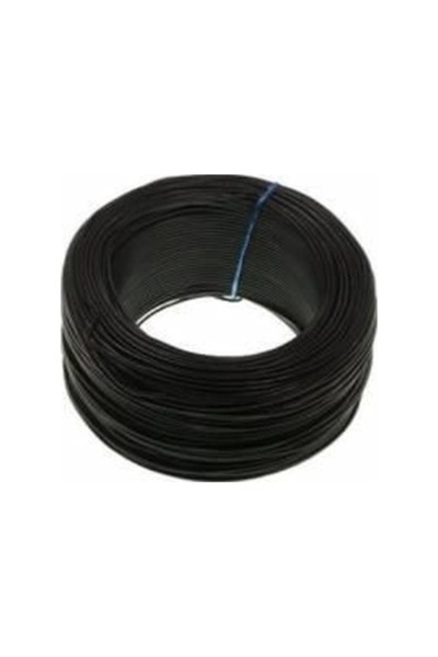 Genel Markalar Tek Damarlı Montaj Kablosu 5Mt Siyah