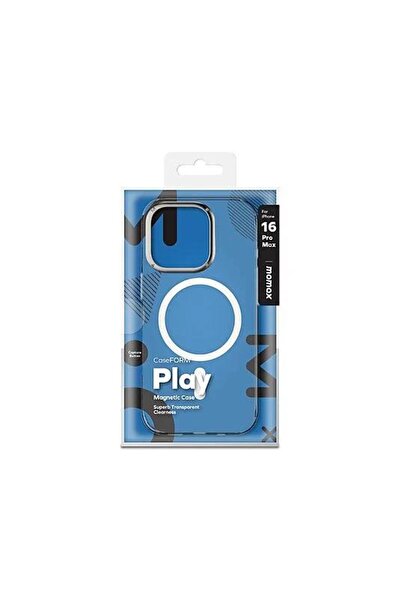 Momax İphone 16 Pro Max Play Magsafe Telefon Kılıfı Şeffaf