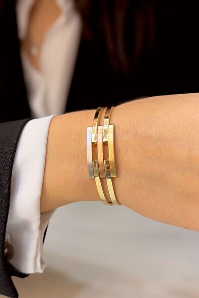 SEYHAN KUYUMCULUK 14 Ayar Altın Kaburga Kelepçe Bilezik