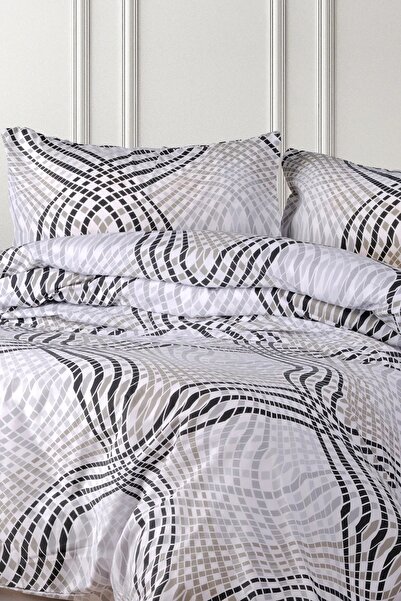Cortibo Junior Gray 100% Cotton Single Duvet Cover Set