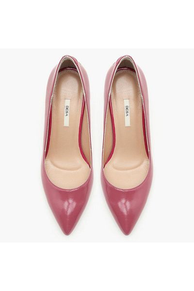 Desa Pantofi clasici de damă din piele lacuită fucsia