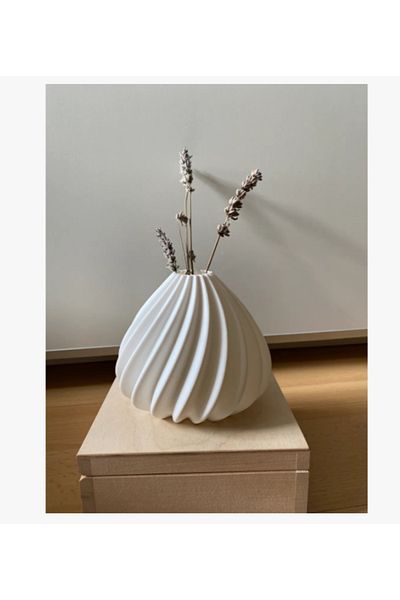 3DAKSESUAR Modern Spiral Vase
