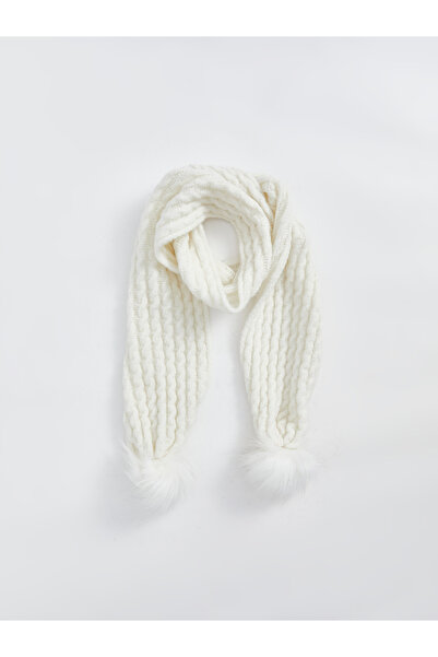 LC Waikiki Pom-Pom Detailed Girls' Scarf