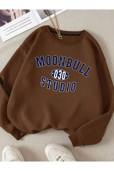 Hunors Sportswear & Company Unisex Oversize Studio Printed Crew Neck Sweatshirt