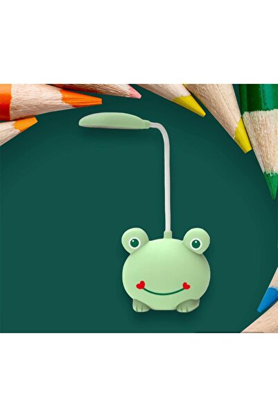 ÇERÇİ MELEK Figürlü Kalem traşlı Şarjlı Masa Lambası