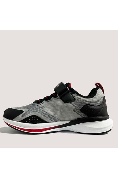 Lotto Faustus B Ps Kids Sneaker Shoes 101879821 Gray-Red