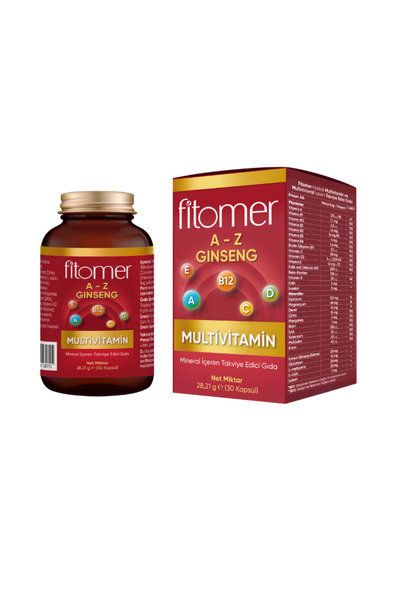 Fitomer Multivitamin 30 Capsules (Containing Ginseng E-A - B12 - Vitamin C and D)