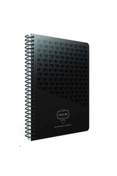Gıpta Headline Striped Spiral Paperboard Cover Notebook 17 X 24 cm 100 Sheets