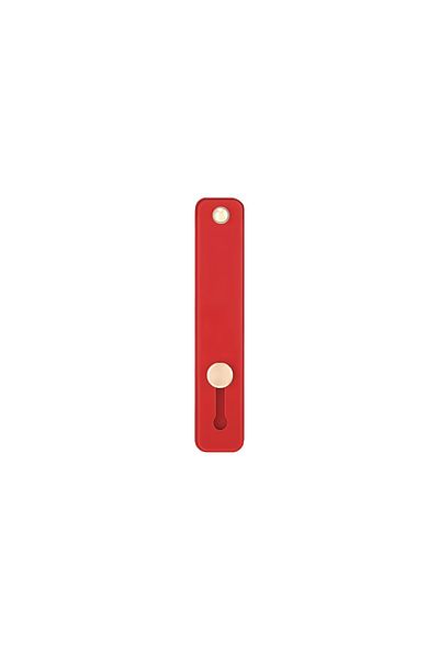 SPELT Red Silicone Handle Horizontal Stand - Mobile Phone Strap Band