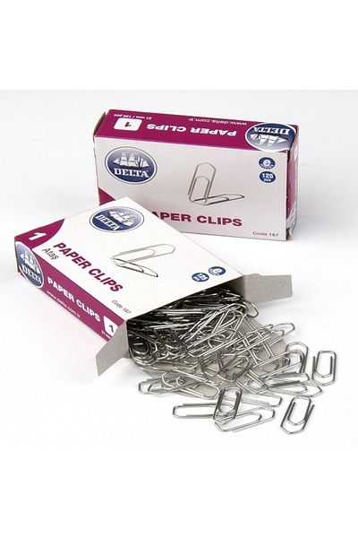 Delta 21 Mm Paper Clip No:1 Pentagonal - 167 Box