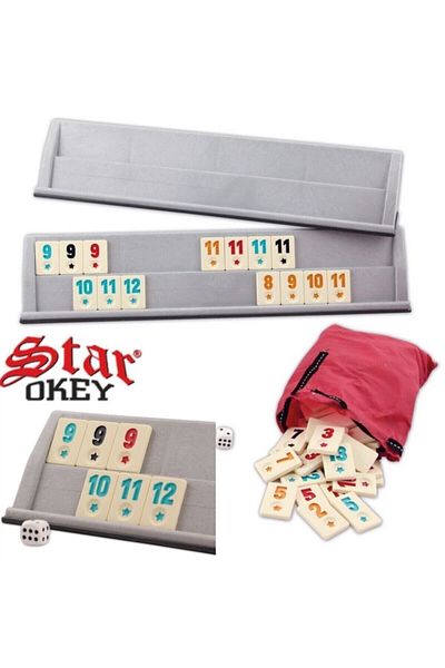 Star Okey Star Lux Plastic Okey Flash Okey First Quality Plastic Okey Cue 43 Cm Home - Picnic Plastic Okey Set