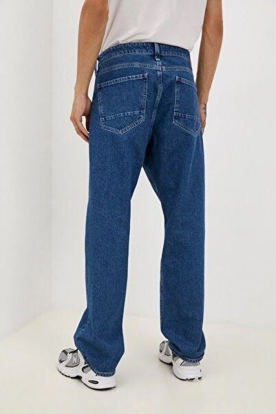 Mavi MAVİ HUNTER INDİGO RIGIT DENIM M0020233373 KLASİK BOL PAÇA