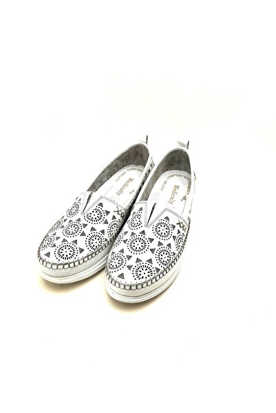 AYMODA AYAKKABI 2050 Aymoda Laser Leather Daily Comfortable Soft Shoes