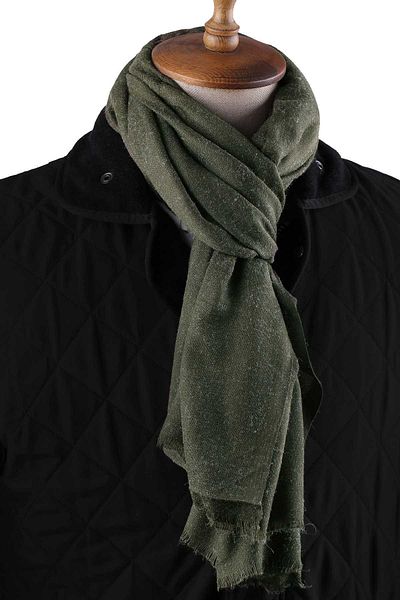 Kravatkolik Unisex Khaki Shawl Cashew - K637 Plain Design