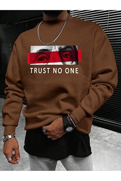 MODAVİBE Φούτερ από ύφασμα με μείγμα βαμβακιού και πολυεστέρα, με 2 κλωστές κ...