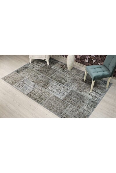 Madalyon halı Patchwork Doğal El Dokuma Antik Anadolu Kilim Tibet Naturel