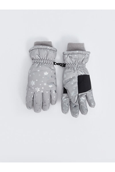 LC Waikiki Lcw Bedruckte Schneehandschuhe für Mädchen