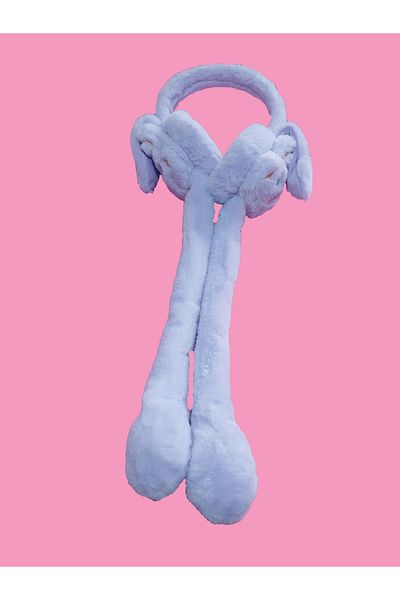 Gökbin Winter Plush Pumping Moving Sound Rabbit Earmuffs Gift Beanie Hat 1Pc