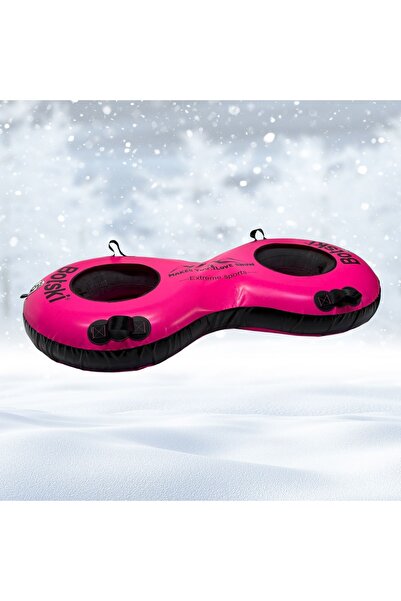 botskı Çift Kişilik Neon Şişme Kar Botu & Kar Kızağı