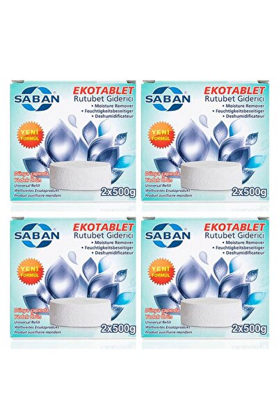 Saban 4 Adet 2x500Gr - LAVANTA - Nem Alıcı Rutubet Giderici Yedek Tablet