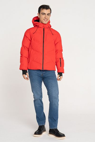 Jack & Jones Men's Wind Resistant Hooded Puffer Coat