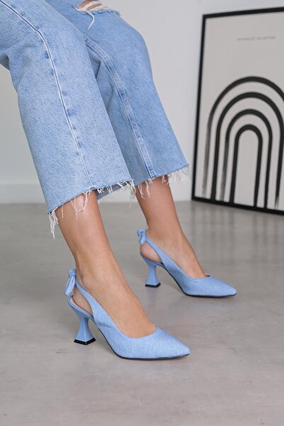 Stil Durağı ELENİ 5 CM TOPUKLU YENİ SEZON TOPUKLU AYKAKABI KOT