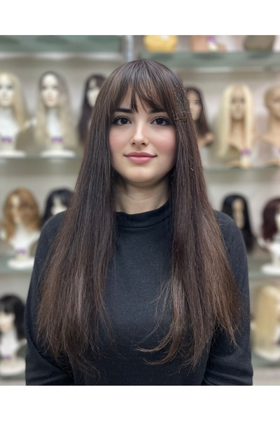 İsmet peruk gerçek saç peruk 101252