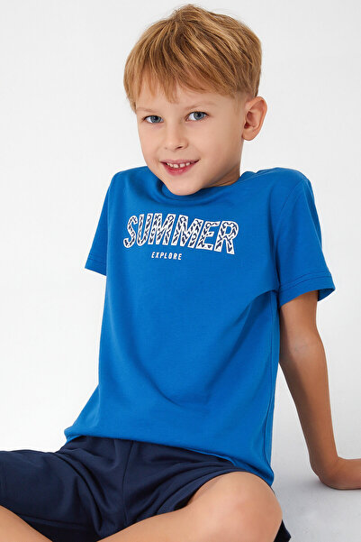 Arnetta Boy's Blue Bermuda Suit