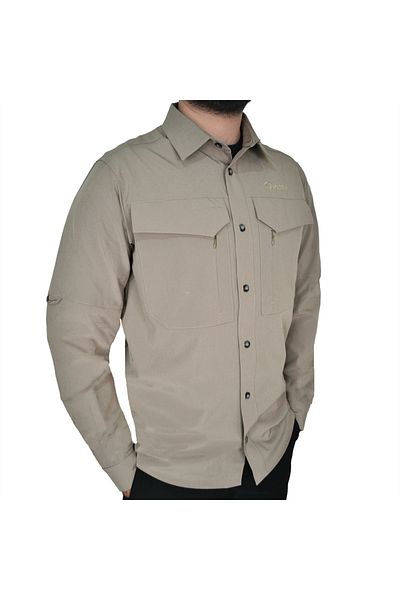 Wolftrap Tactical Ανδρικό μακρυμάνικο πουκάμισο τακτικής με 4 τσέπες σε χρώμα άμμου