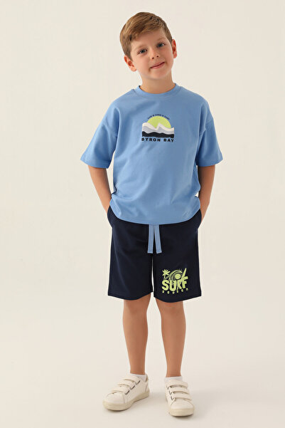 Rolypoly Boy's Blue Bermuda Suit