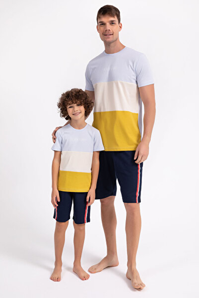 Arnetta Sky Blue Bermuda Suit for Boy - All You Need Is Family