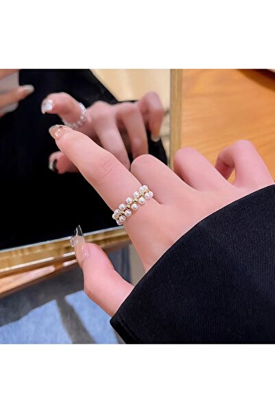 Shiklik MODA خاتم رائع من الخرز اللؤلؤي يكمل أناقتك