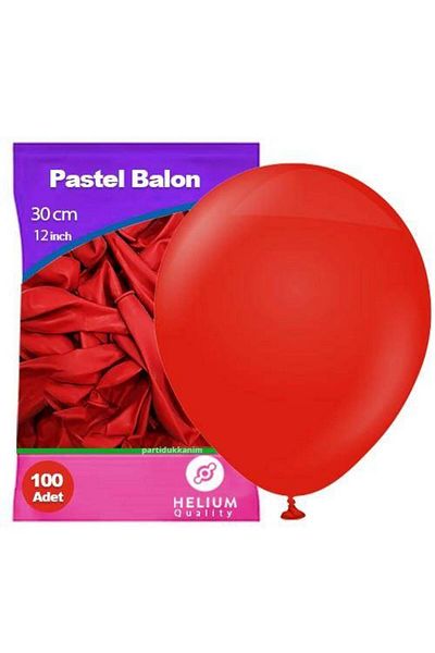 Parti Dükkanım Red Balloon 100 Pieces