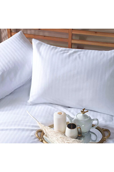 AYHANHOME Natural Stripe Cotton Double Duvet Cover Set