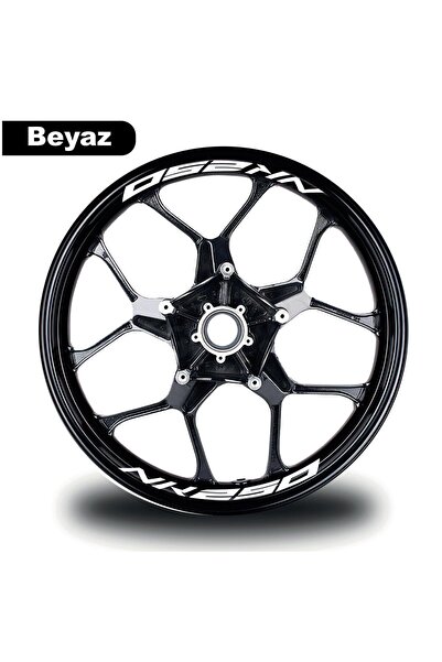 pınaxar CF MOTO NK 250 Jant İçi 8 adet Sticker Beyaz Motor Aksesuar