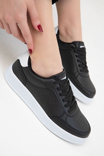 SOHO Women's Sneakers 20157 - Black and White