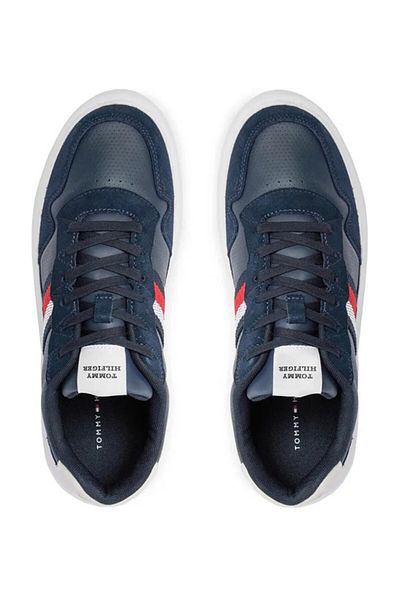 Tommy Hilfiger Tmavě modré pánské tenisky – šněrovací, protiskluzová podrážka, logo značky, ležérní FM0FM04889-DW5
