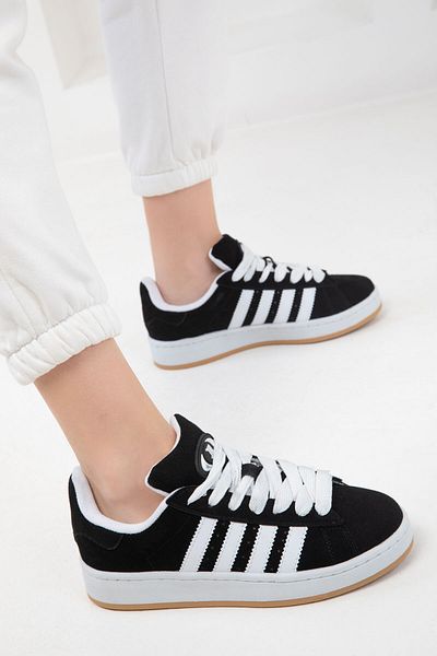 SOHO Černé semišovo-bílé unisex tenisky 19000