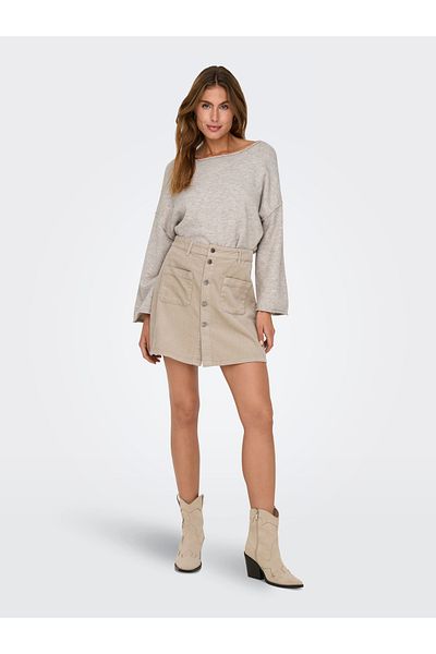 JDY Jdyrue Life - L/S Boat Neck Pull Knt Noos Design