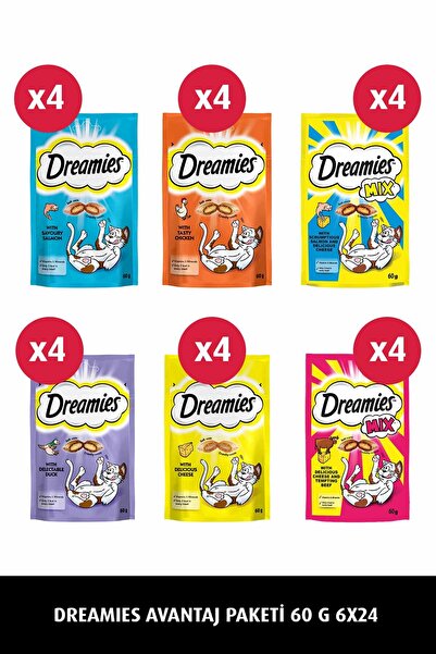 Dreamies Kedi Ödül Maması Karışık 60 gr X 24 Adet