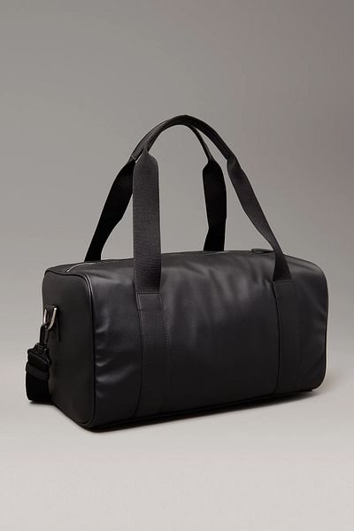 Calvin Klein Schwarze Herren-Sporttasche – mit Riemen, für den täglichen Gebrauch, Stoff mit Logo K50K 512037 -BEH