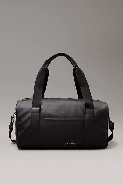 Calvin Klein Schwarze Herren-Sporttasche – mit Riemen, für den täglichen Gebrauch, Stoff mit Logo K50K 512037 -BEH