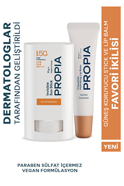 Propia Güneş Koruyucu Sun Stick Ve Lip Balm Favori İkilisi
