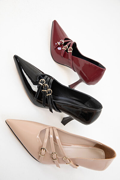 SOHO Bordo Rugan Kadın Klasik Topuklu Ayakkabı 20182