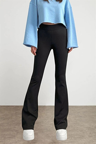 Vanesis Vanesis Women - Black Spanish Leg Camisole Tights Trousers