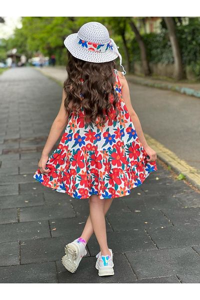 Ysferbutik Set cadou rochie și pălărie pentru fete